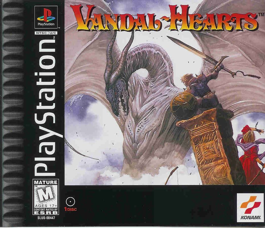 Vandal Hearts box art for Sega Saturn